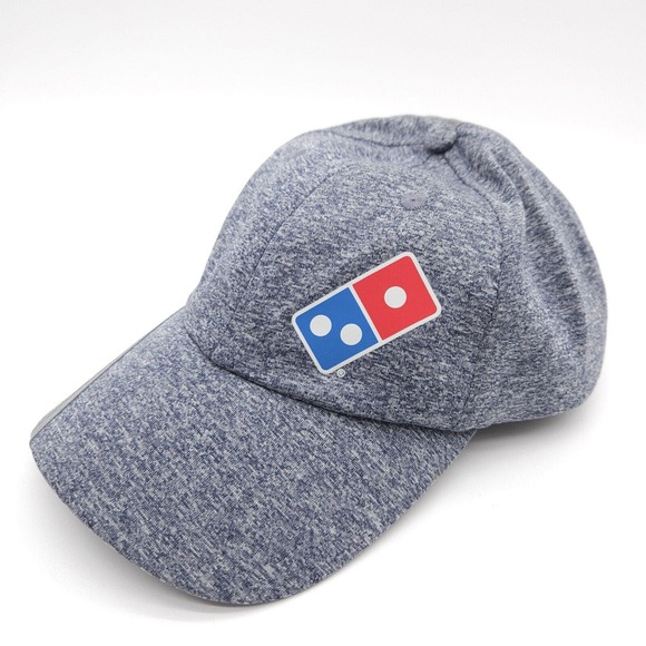 Domino’s Pizza Strapback Hat Adult Adjustable Employee Workwear Gray Uniform Cap - Picture 1 of 10
